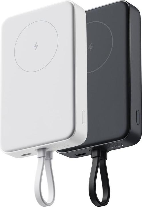 Actual product image Xiaomi 33W Magnetic Power Bank 10000mAh Gray (Integrated Cable) (10000 mAh, 33 W, 37 Wh)