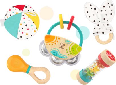 Image du produit Hape Kit sensoriel bébé 5 en 1