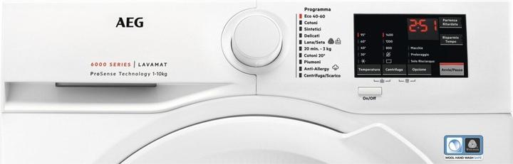 Produktbild AEG L6FBI145 Frontlader-Waschmaschine 10 kg 1351 U/min A Weiss (10 kg, Links)
