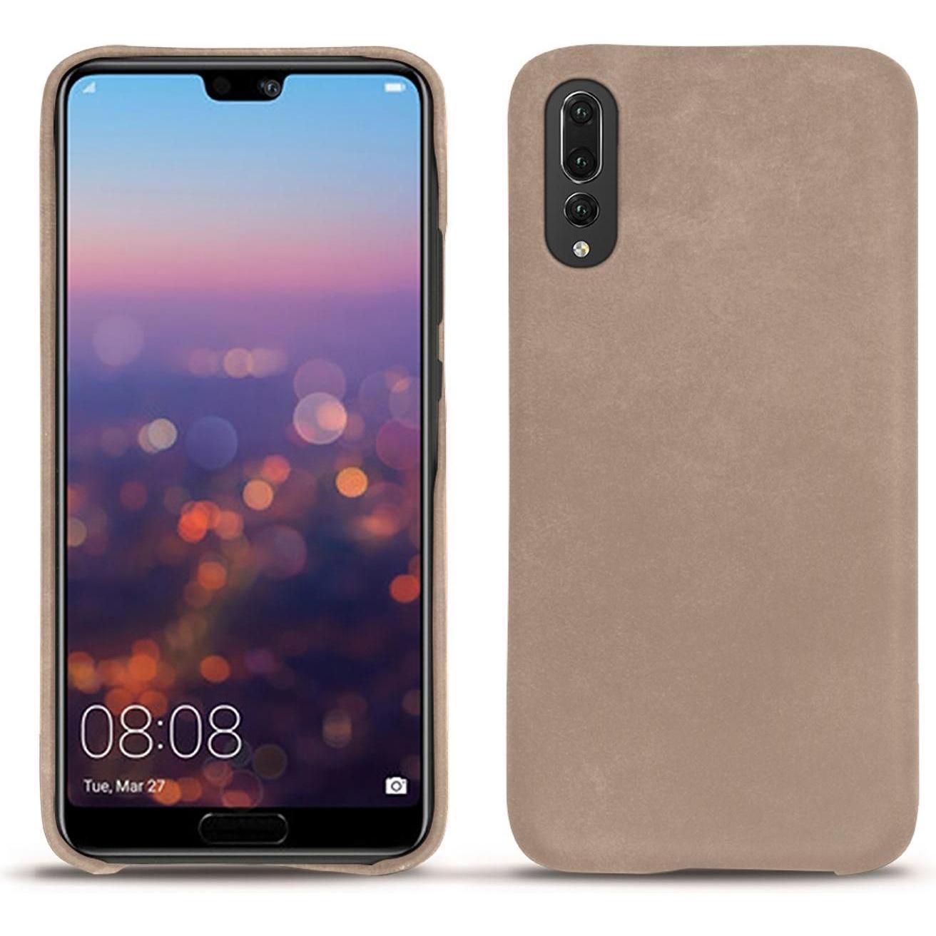 Noreve Lederschutzhülle (Huawei P20 Pro), Smartphone Hülle, Beige