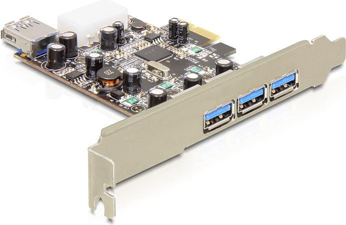 Produktbild Delock PCI-E Karte > 3 x extern + 1 x intern USB 3.0
