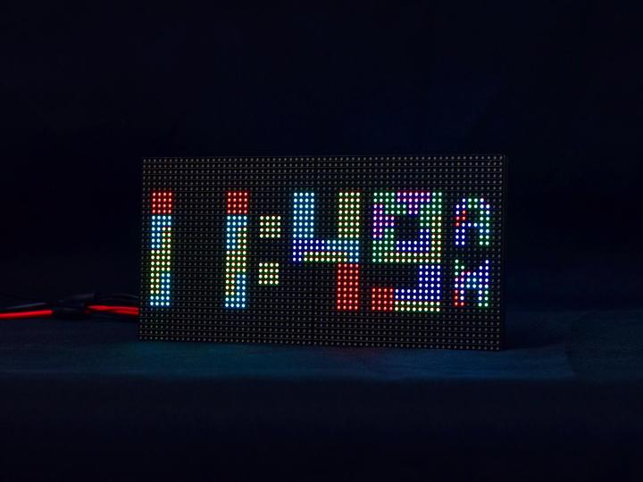 Actual product image WaveShare RGB P3 Matrix Panel 64x32 HUB75