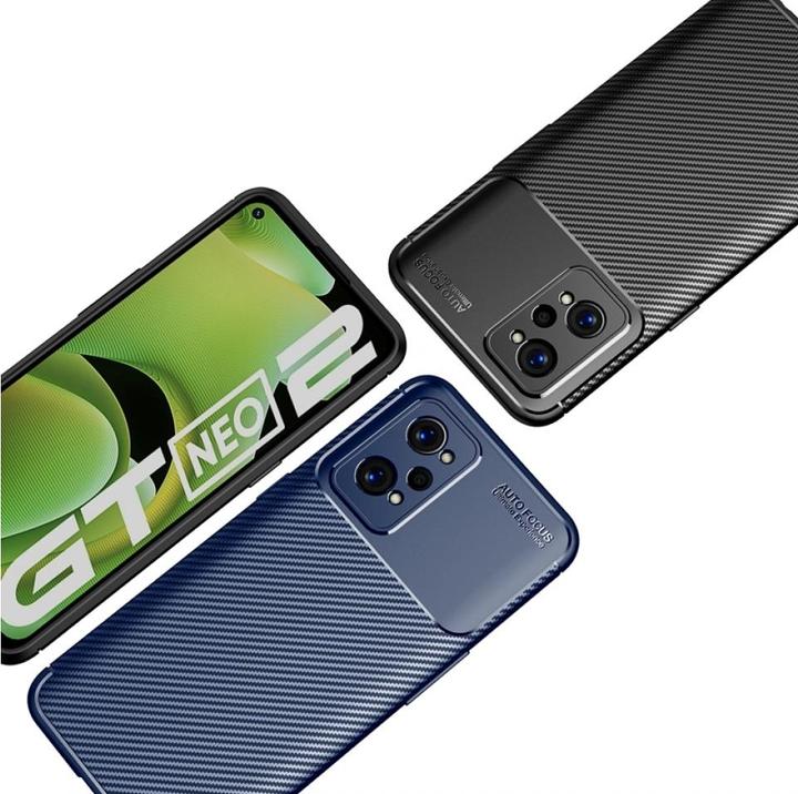 Actual product image Screenguard Realme GT Neo2 Hull Carbon Design TPU Case (Realme GT Neo 2)