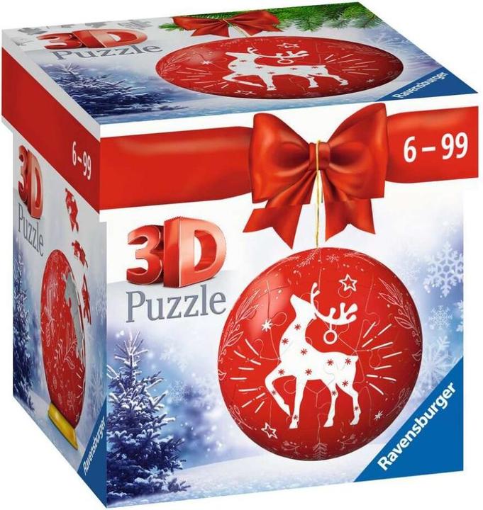 Actual product image Ravensburger Puzzle ball Christmas bauble reindeer (54 pieces)