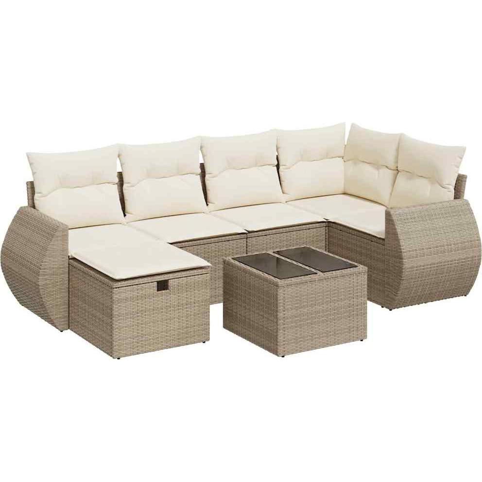 VidaXL, Gartenlounge, 10-tlg. Garten-Lounge-Set mit Kissen
