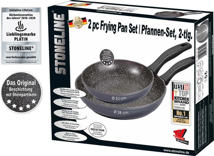 Produktbild Stoneline Pfannen-Set, 2-teilig, 20/28 cm (28 cm, Bratpfanne, Aluminium)