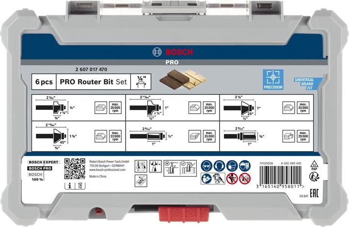 Immagine prodotto Bosch Professional Zubehör Set di frese per bordi
