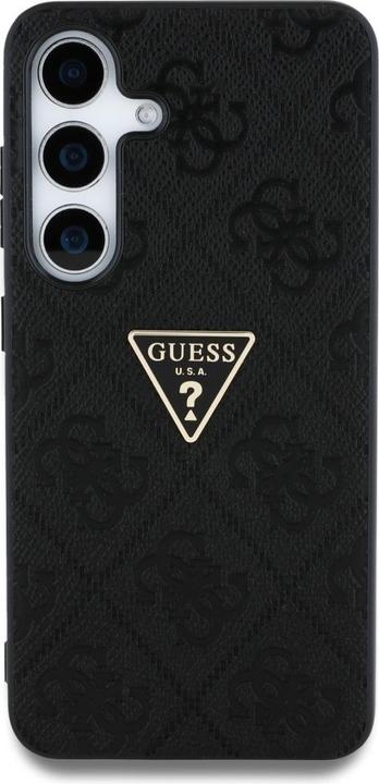 Image du produit Guess Hot Stamp 4G Pattern Triangle Metal Logo case for Samsung Galaxy S25 - black (Samsung Galaxy S25)