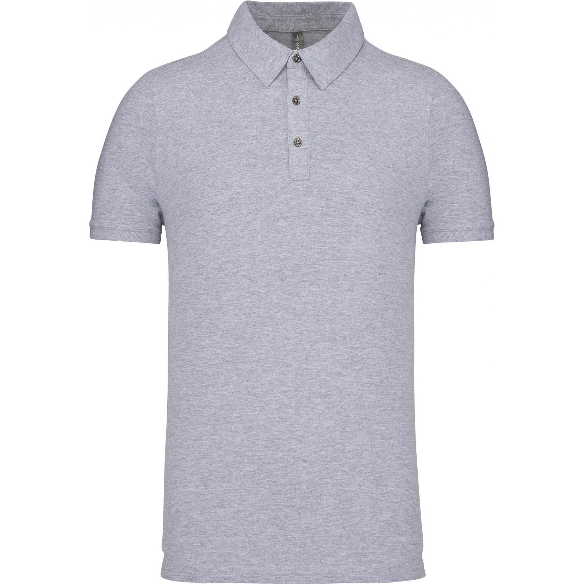 Kariban, Herren, Shirt, Jersey-Poloshirt, Grau, (M)