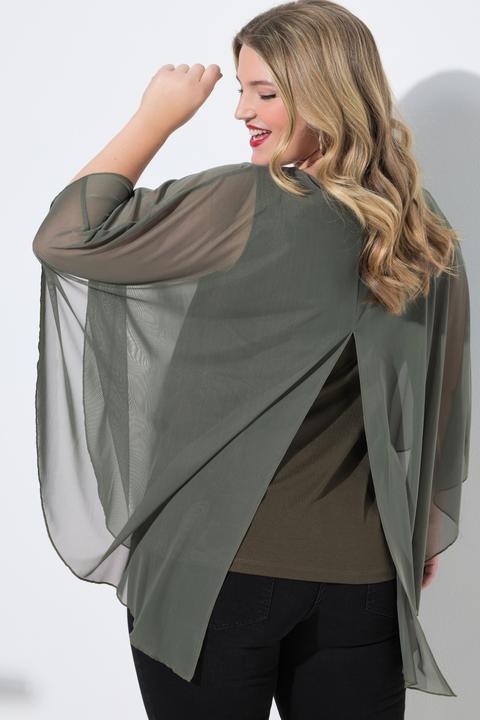 Produktbild Miamoda Meshbluse, weite Passform, Muster, Rückenschlitz (54, 56)