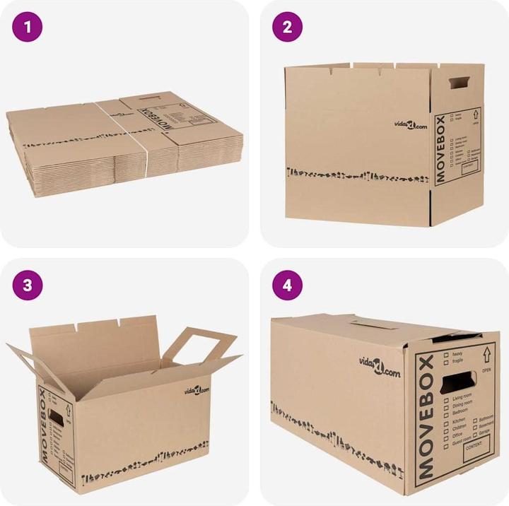 Produktbild vidaXL Umzugskisten (31.5 x 31.5 x 31.5 cm)