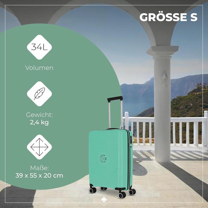 Produktbild Travelite Orbita 4 Rollen Kofferset 3-teilig mit Dehnfalte (208 l)