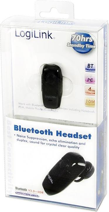Produktbild LogiLink Bluetooth Earclip Headset (Kabellos, USB-A)