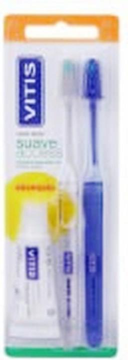 Actual product image Vitis Double Set Den Access Soft Toothbrush Toothpaste (Extra soft, 2x)