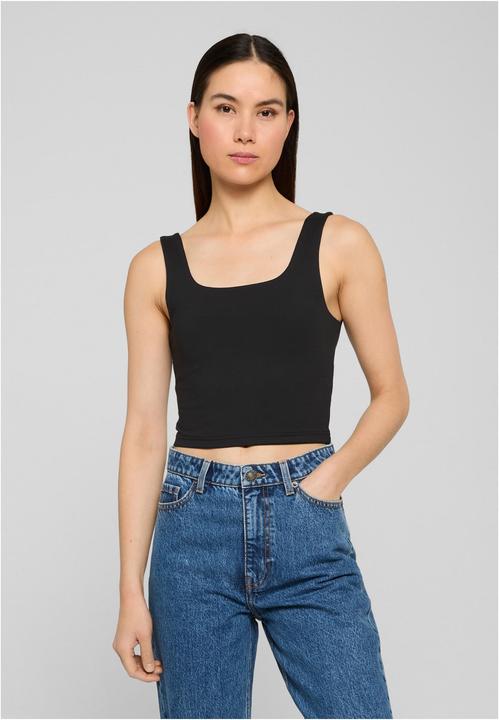 Produktbild Urban Classics Ladies Cropped Polyamide Top 2-Pack black+white S (S)