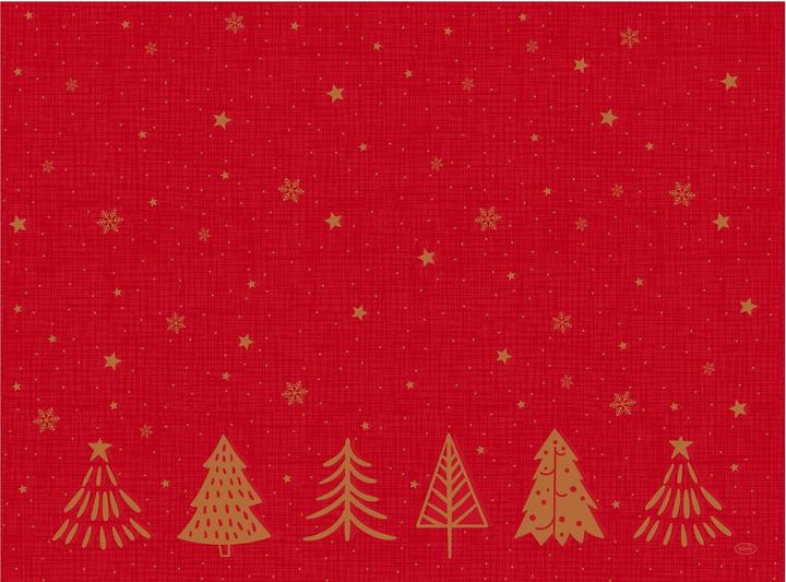 Image du produit Duni Bio-Dunicel-Sets 30x40 Shimmer Trees (40 x 30 cm)