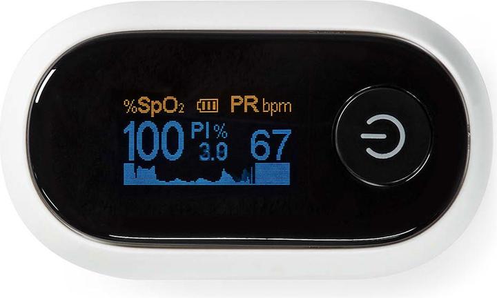 Actual product image Nedis SmartLife Pulse Oximeter | Bluetooth | OLED Display | Audible Alarm / Anti-Motion Interference