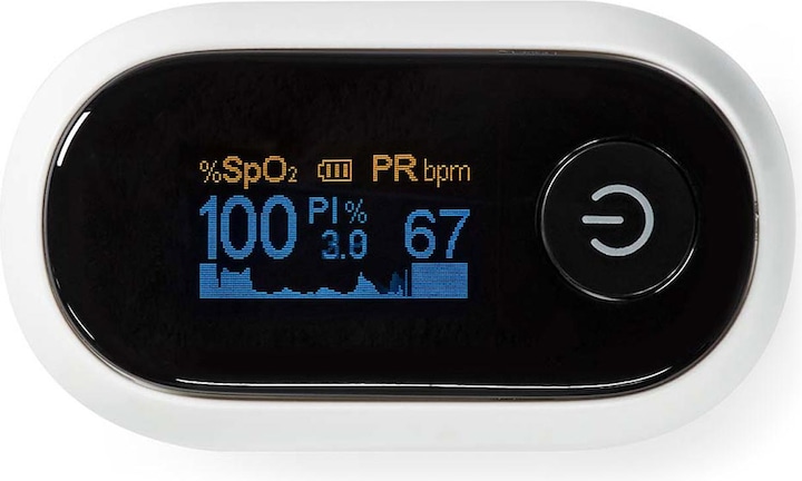 Immagine prodotto Nedis Pulsossimetro SmartLife | Bluetooth | Display OLED | Allarme sonoro / Interferenza antimovimento