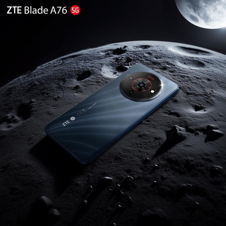 Image du produit ZTE Blade A76 (128 Go, Noir poussière d'étoiles, 6.75", Double SIM, 5G)