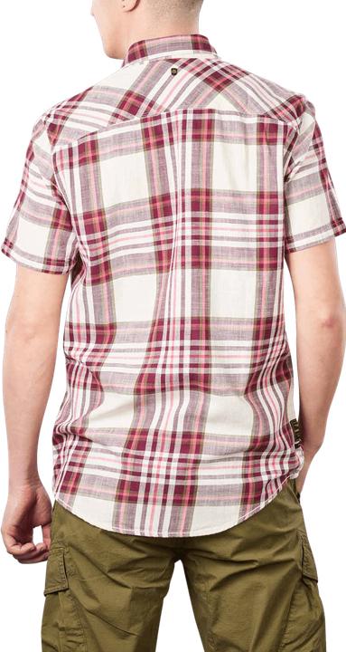 Produktbild Pme Legend Short Sleeve Shirt Slub Check Ruby Slate Rose (S)