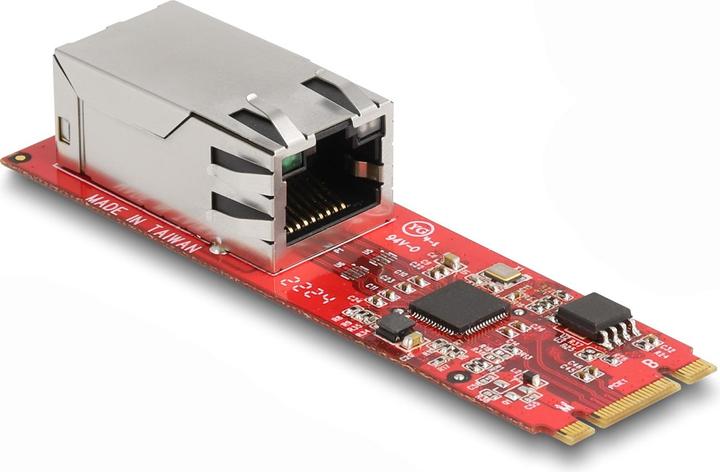 Produktbild Delock Konverter M.2 Key B+M Stecker zu 1 x RJ45 2,5 Gigabit LAN Port horizontal