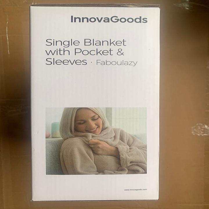 Actual product image InnovaGoods Customised sleeve cover with Faboulazy pocket (130 x 170 cm)