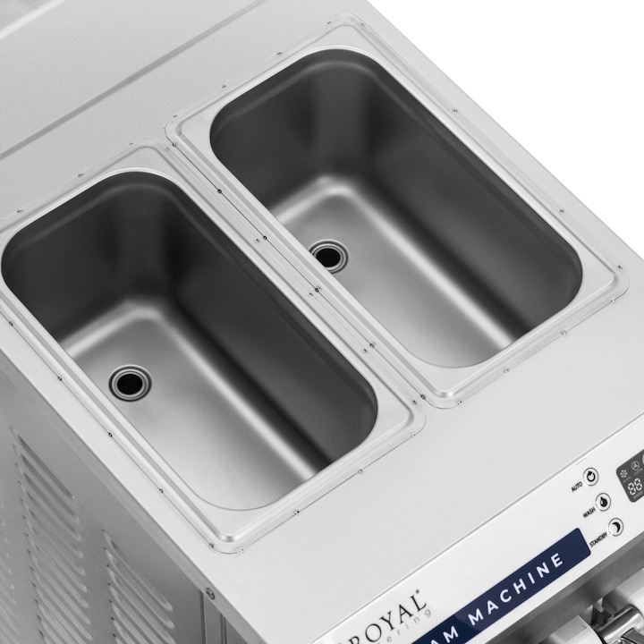 Actual product image Royal Catering Soft Serve Ice Cream Machine - 1350 W - 16 l/h - LED - 3 flavours -