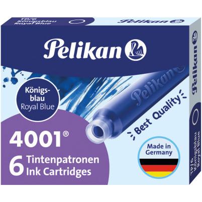 Pelikan, Cartucce di ricambio + Calamaio, Cartouches d'encre TP/6, bleu royal, 10 boîtes pliantes dans une boîte (Blu, 10 pz.)