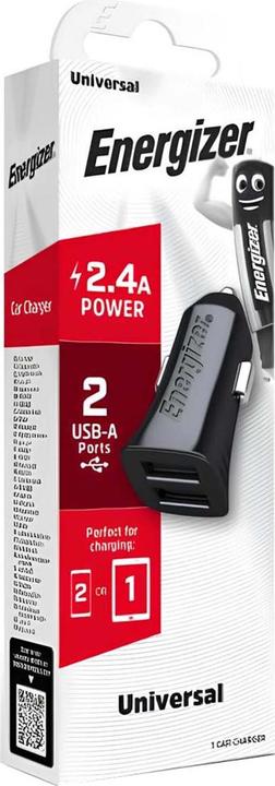 Produktbild Energizer Car Charger 12W 2xUSB, schwarz