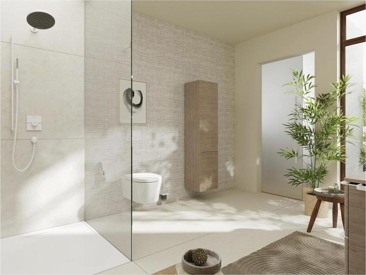 Actual product image hansgrohe ShowerSelect Comfort E thermostat, concealed, 2 consumers, square rosette, 15572