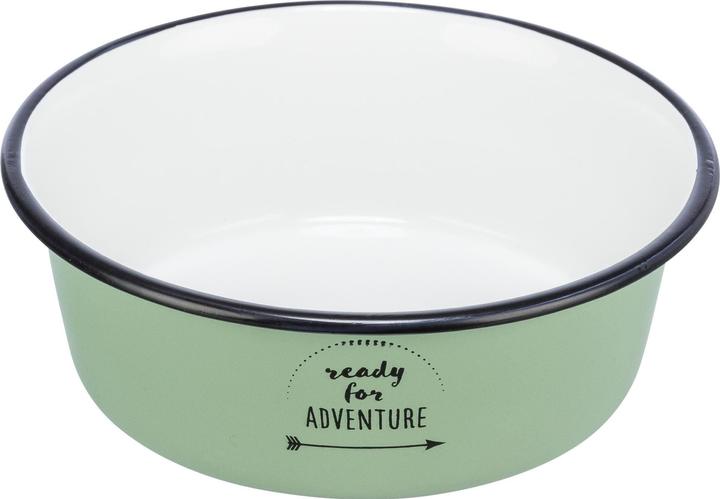 Trixie Bowl Enamel/Stainless Steel 0.9 l, Ø 17 cm, Green