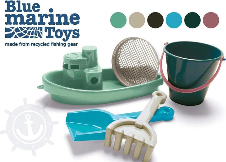 Immagine prodotto dantoy Set barca e sabbia di Blue Marine Toys, 5 pezzi