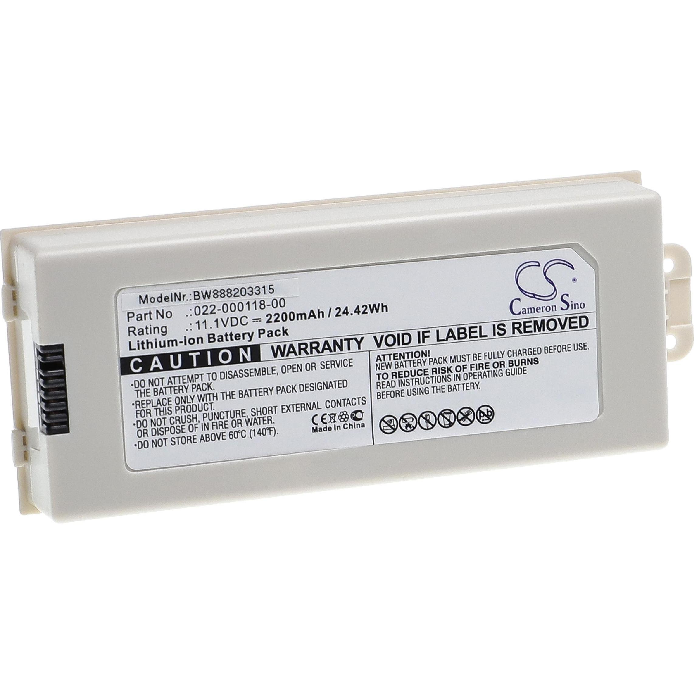 Thumbnail - XCell Medizintechnik-Akku als Ersatz für Comen 022-000118-00 - 2200mAh, 11,1V, Li-Ion (1 Stk., 2200 mAh), Batterien + Ak...