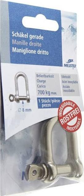 Produktbild Meister Schäkel gerade INOX 8mm