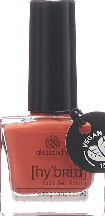Actual product image Alessandro Nail polish Hybrid 109 Pomegranate (109 Pomegranate, Gel-Effect Nail Polish)