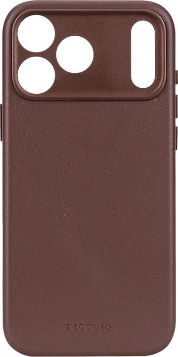 Actual product image Decoded Leather Backcover Apple iPhone 17 Pro Dark Ruby (Apple iPhone 17 Pro)