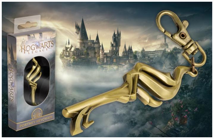 Actual product image Noble Collection Harry Potter Metal Keychain Hogwarts Legacy Portkey 14 cm