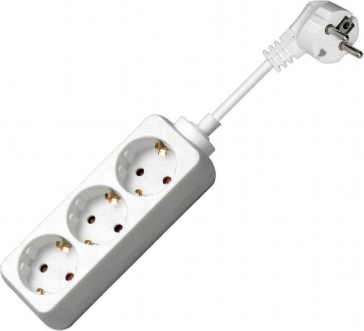 Produktbild Goobay Steckdosenleiste 1,5 m, Weiss, 1.5 m (3x, 1.50 m)