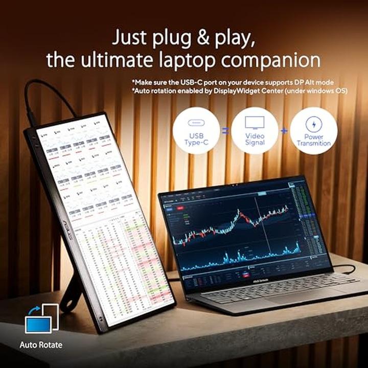 Image du produit ASUS ZenScreen MB166CR (1920 x 1080 pixels, 15.60")