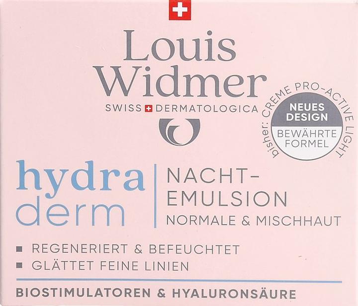 Actual product image Widmer Louis Hydraderm Nachtemulsion parfumiert 50 ml (50 ml)