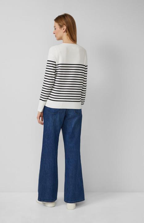 Produktbild s.Oliver Strickpullover Gestreifter Pullover aus Viskosemix (36)