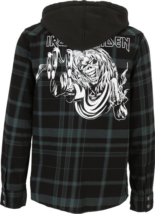Produktbild Brandit Iron Maiden Checkshirt Sweathood Eddy - 192207 (L, S)