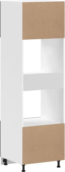 Image du produit vidaXL Armoires de cuisine 2 pcs. Lucca brun imitation chêne Matériau dérivé du bois (60 x 57 x 207 cm)