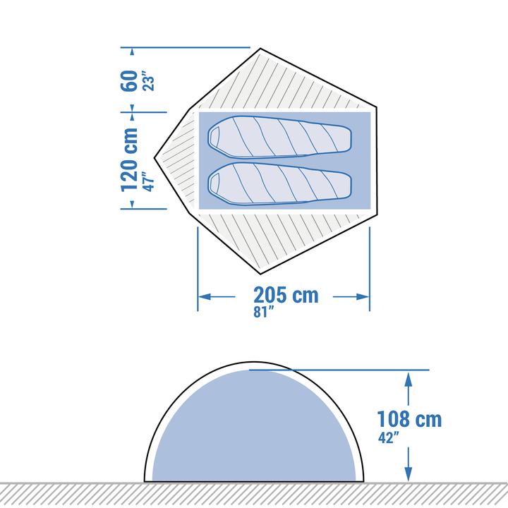 Actual product image Simond MT 900 2P - MINIMAL EDITIONS (Dome tent, 2 kg, 2 persons)