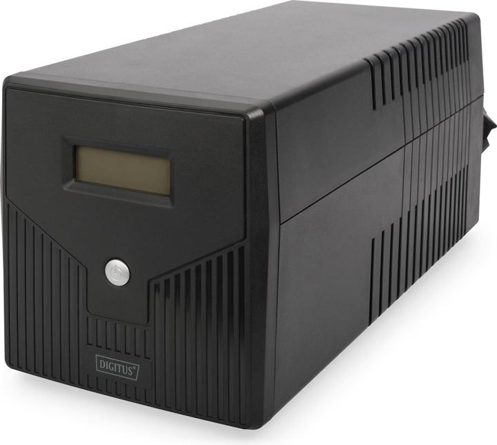 Immagine prodotto Digitus Line Interactive UPS 1000VA/600W nero con LCD 4xSchuko RJ11/RJ45 1xRS232 1xUSB AVR H160xW350xD... (1000 VA, 600 W, Interattivo linea UPS)