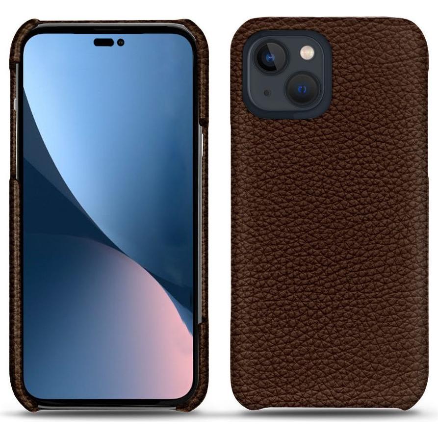 Noreve Lederschutzhülle (Apple iPhone 14 Plus), Smartphone Hülle, Braun
