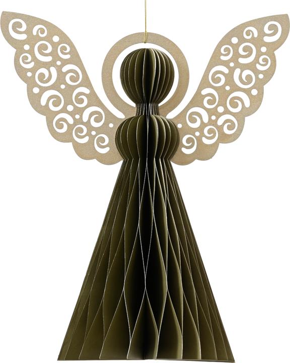 Image du produit Decoris Ange papier vert 8cm