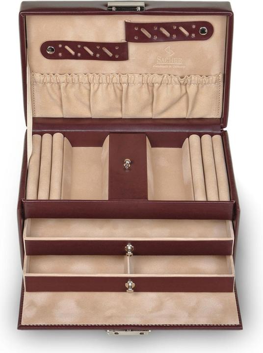 Produktbild Sacher 27.000.290.143 - Schmuckkoffer Eva New Classic, bordeaux