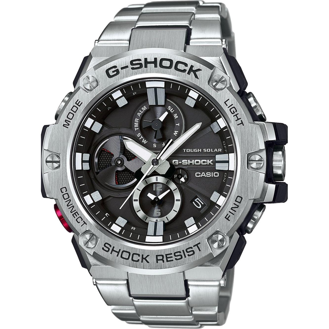 G-Shock Argento/Nero Orologio Da Polso, Gst-B100d, (Cronografo, Orologio Da Polso Analogico, Orologio Interconnesso, 54 Mm)