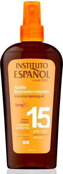 Instituto Español Sol. Aceite Proteccion Solar Bronceadora Spf15 Spray 250 ml (Sun spray, SPF 15, 250 ml)